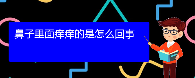 (治慢性鼻炎貴陽療效好的醫(yī)院)鼻子里面癢癢的是怎么回事(圖1)