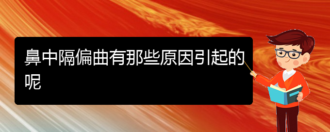 (貴陽怎樣治療鼻中隔偏曲)鼻中隔偏曲有那些原因引起的呢(圖1)