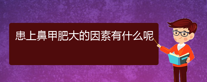 (貴陽(yáng)鼻科醫(yī)院掛號(hào))患上鼻甲肥大的因素有什么呢(圖1)