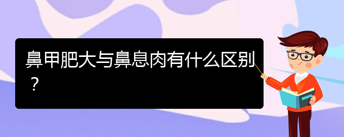 (貴陽鼻科醫(yī)院掛號)鼻甲肥大與鼻息肉有什么區(qū)別？(圖1)