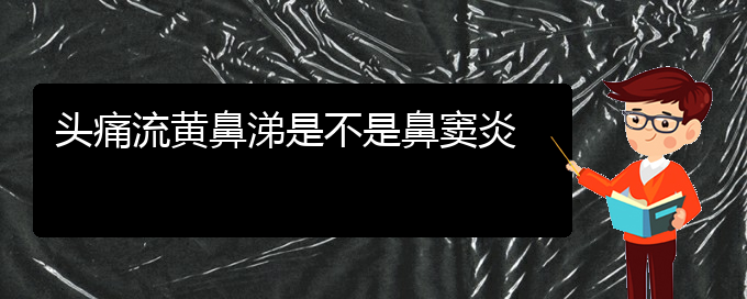 (貴陽看鼻竇炎去醫(yī)院掛什么科)頭痛流黃鼻涕是不是鼻竇炎(圖1)