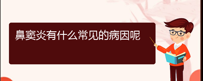 (貴陽(yáng)治鼻竇炎最好的醫(yī)院在哪里)鼻竇炎有什么常見(jiàn)的病因呢(圖1)